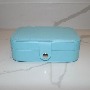 Small Travel Jewelry Box Organizer Portable Sky Blue | Unknown Brand